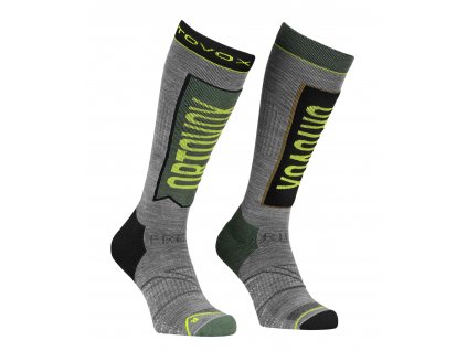 Pánské  Ponožky Ortovox Freeride Long Socks Men's (Velikost 39-41 EU, Barva Wild Herbs)