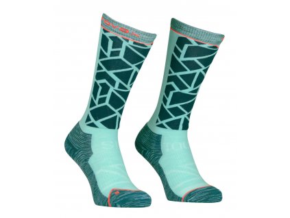 Dámské Ponožky Ortovox Ski Tour Compression Long Socks Women's (Velikost 39-41 EU, Barva Dark Pacific)