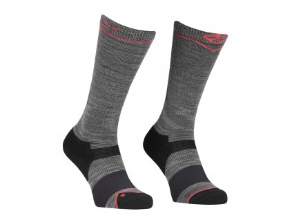 Dámské Ponožky Ortovox Ski Tour Light Compression Long Socks Women's (Velikost 35-38 EU, Barva Iron Grey Blend)
