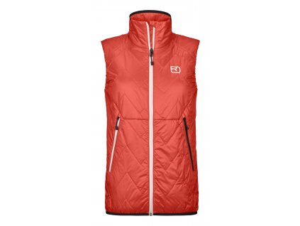 Dámská Vesta Ortovox Swisswool Piz Vial Vest Women's (Velikost L, Barva Coral)