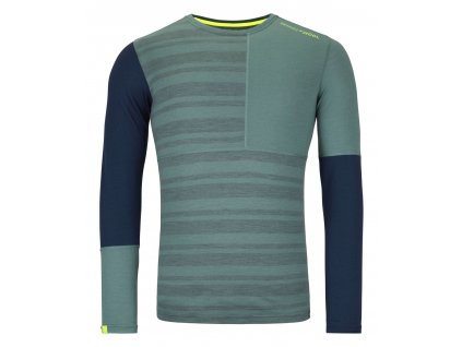 Pánské  Tričko Ortovox 185 Rock'N'Wool Long Sleeve Men's (Velikost M, Barva Arctic Grey)