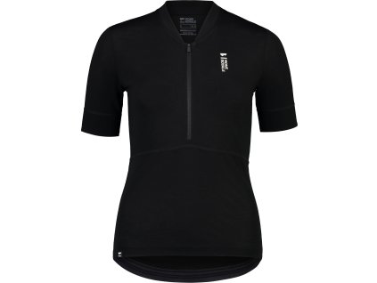 Merino triko MONS ROYALE CADENCE HALF ZIP WMNS black (Velikost L)