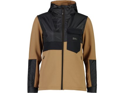 Merino mikina MONS ROYALE DECADE MID HOODY WMNS toffee (Velikost L)