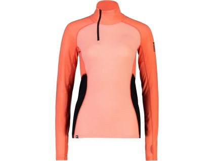 Merino triko MONS ROYALE OLYMPUS HALF ZIP high vis (Velikost M)