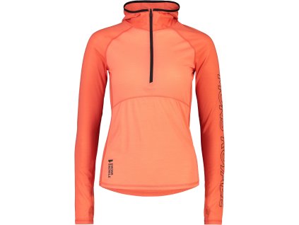 Merino triko MONS ROYALE BELLA TECH HOOD high vis