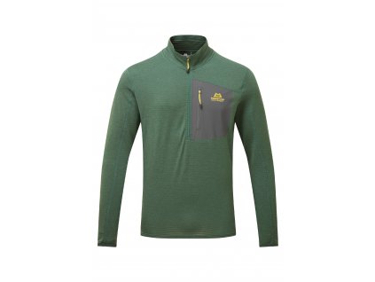 Pánské  Tričko Mountain Equipment Lumiko Zip T-shirt Men's (Velikost M, Barva Fern/Ombre Blue)