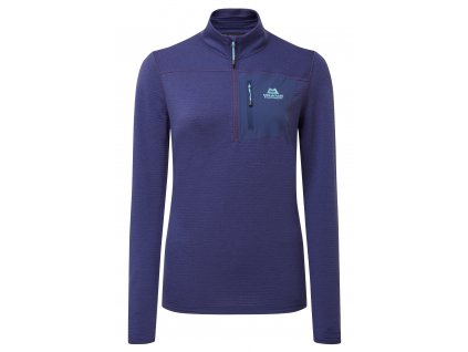Dámské Tričko Mountain Equipment Lumiko Zip T-shirt Women's (Velikost XL, Barva Amethyst/Medieval)