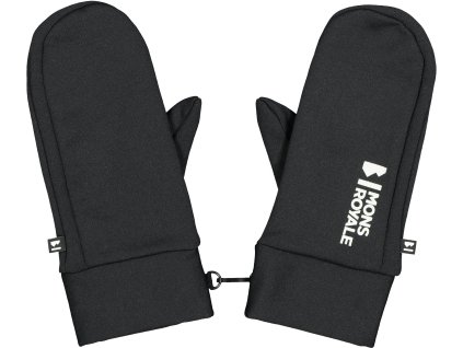 Merino rukavice MONS ROYALE MAGNUM WOOL FLEECE MITTS black (Velikost S)