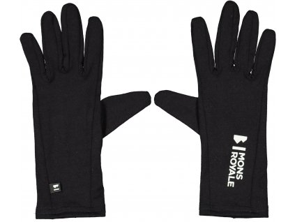 Merino rukavice MONS ROYALE VOLTA GLOVE LINER black