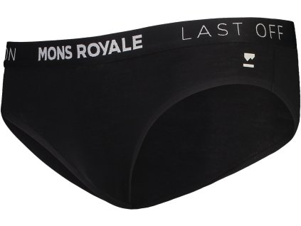 Merino kalhotky MONS ROYALE FOLO BRIEF WMNS black