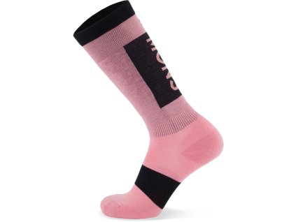 Merino ponožky MONS ROYALE ATLAS MERINO SNOW SOCK dusty pink (Velikost L)