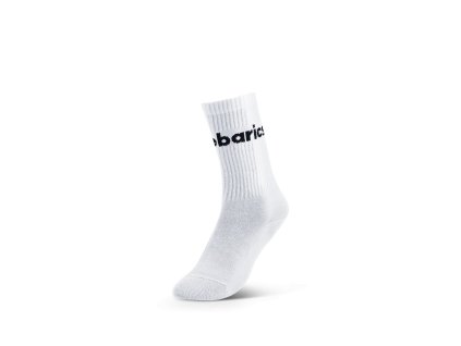 Barebarics - Barefootové ponožky - Crew - White - Big logo
