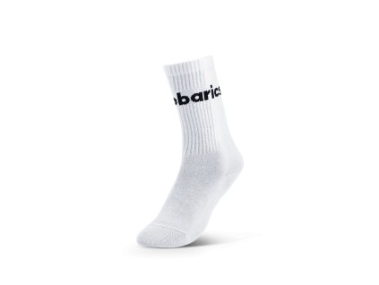 Barebarics - Barefootové ponožky - Crew - White - Big logo (Velikost 43-46)