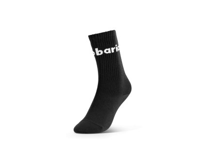 Barebarics - Barefootové ponožky - Crew - Black - Big logo (Velikost 39-42)