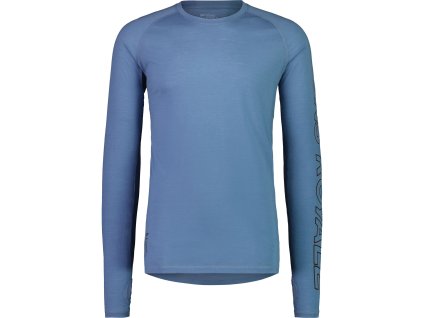 Merino triko MONS ROYALE TEMPLE TECH LS blue slate (Velikost L)