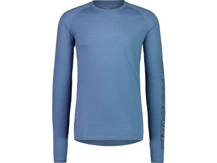 Merino triko MONS ROYALE TEMPLE TECH LS blue slate