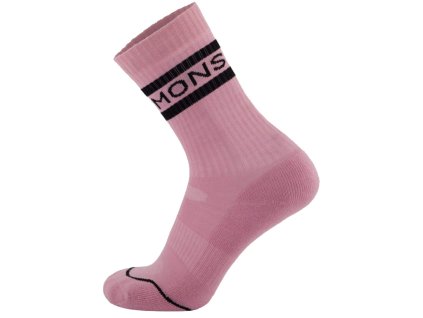 Merino ponožky MONS ROYALE SIGNATURE CREW SOCK black candy