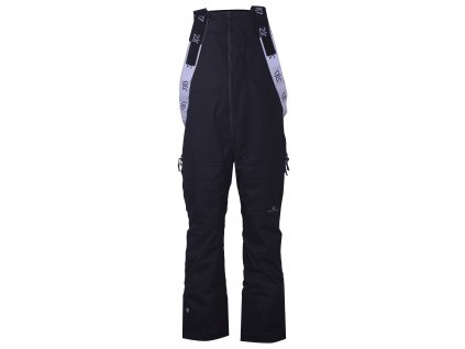 2117 BACKA ECO Pánské lyžařské kalhoty s náprsenkou - Černá