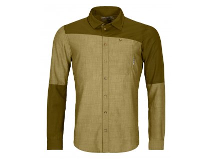 Pánská Košile Ortovox Lewisham Shirt Ls - zelená