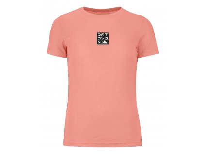 Dámské Tričko Ortovox 185 Merino Square T-shirt Women's (Velikost M, Barva Bloom)