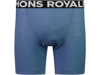 Bajková merino vložka MONS ROYALE LOW PRO AIRCON BIKE SHORT LINER blue slate