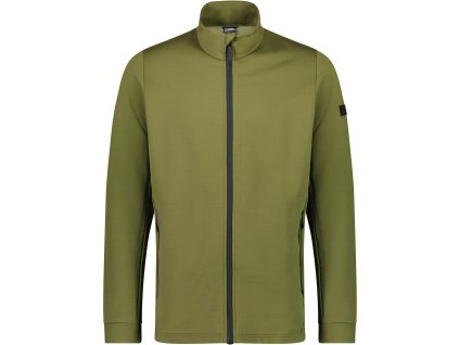 Merino mikina MONS ROYALE ARCADIA MERINO FLEECE JACKET dark olive (Velikost L)