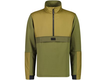 Merino mikina MONS ROYALE DECADE MID PULLOVER forest floor