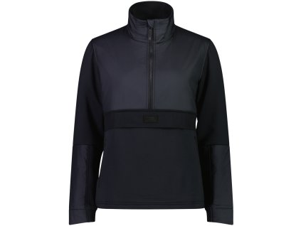 Merino mikina MONS ROYALE DECADE MID PULLOVER WMNS black