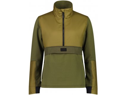 Merino mikina MONS ROYALE DECADE MID PULLOVER WMNS forest floor