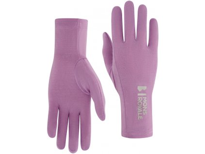 Merino rukavice MONS ROYALE VOLTA GLOVE LINER orchid