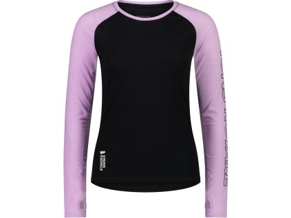 Merino triko MONS ROYALE BELLA TECH LS WMNS orchid / black