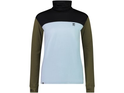 Merino triko MONS ROYALE YOTEI BF HIGH NECK WMNS riverbed (Velikost L)