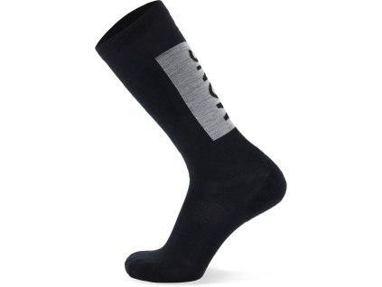 Merino ponožky MONS ROYALE ATLAS SNOW SOCK black (Velikost S)