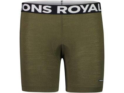 Bajková merino vložka MONS ROYALE LOW PRO AIRCON BIKE SHORT LINER WMNS dark olive