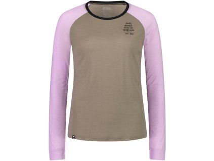 Merino triko MONS ROYALE ICON RAGLAN WMNS orchid dawn (Velikost M)