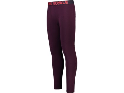 Merino spodky MONS ROYALE OLYMPUS LEGGING wine / 9 iron