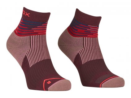 Dámské Ponožky Ortovox W's All Mountain Quarter Socks (Velikost 35-38, Barva vínová)