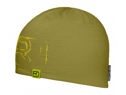 Čepice Ortovox 120 Tec Logo Beanie - žlutá