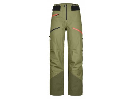 Dámské Kalhoty Ortovox 3L Deep Shell Pants Women's (Velikost L, Barva Wild Herbs)