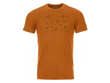 Pánské  Tričko Ortovox 150 Cool Lost T-Shirt - oranžové