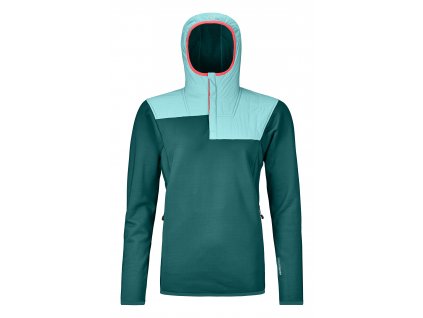 Dámský Fleece Ortovox W's Fleece Plus Anorak (Velikost S, Barva zelená)