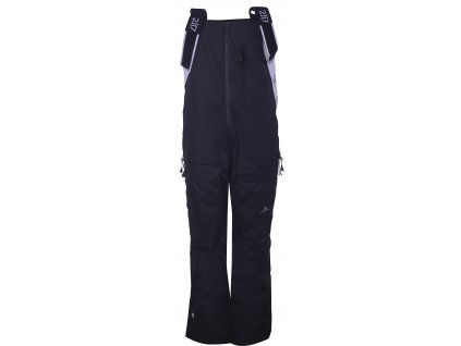 2117 BACKA ECO Dámské lyžařské kalhoty s náprsenkou - Black XS
