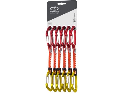 Expreska Climbing Technology Fly-weight EVO set DYNEEMA pack of 6 (Velikost 12 cm, Barva Red/Gold)