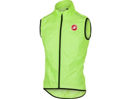 Castelli - pánská vesta Squadra Long, yellow fluo