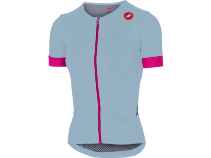 Castelli - dámský dres Free Speed Race, pale blue/pink