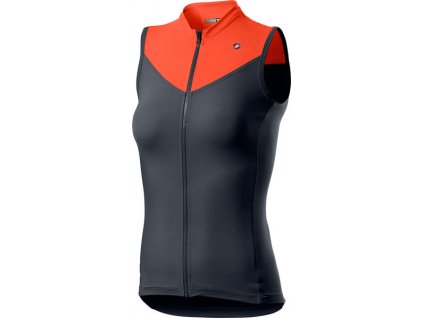 Castelli - dámský dres Solaris, dark steel blue/brilliant pink