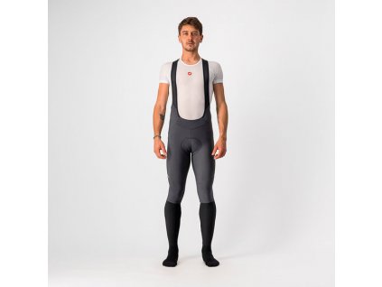 Castelli – pánské kalhoty Velocissimo 5 s vložkou, dark gray/silver reflex