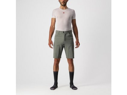 Castelli - pánské volné kalhoty Unlimited bez vložky, forest gray (Velikost XL)
