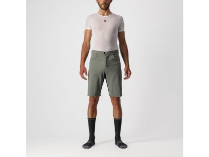 Castelli - pánské volné kalhoty Unlimited bez vložky, forest gray
