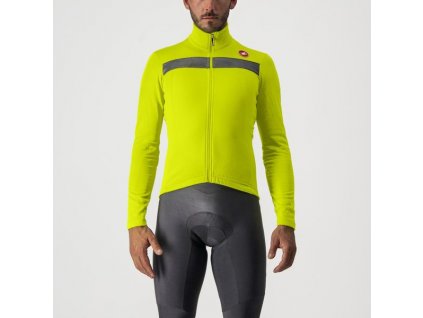 Castelli – pánský dres Puro 3, electric lime/black reflex (Velikost L)